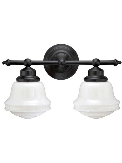Huntley 2-Light Bath Sconce in Oil-Rubbed Bronze.